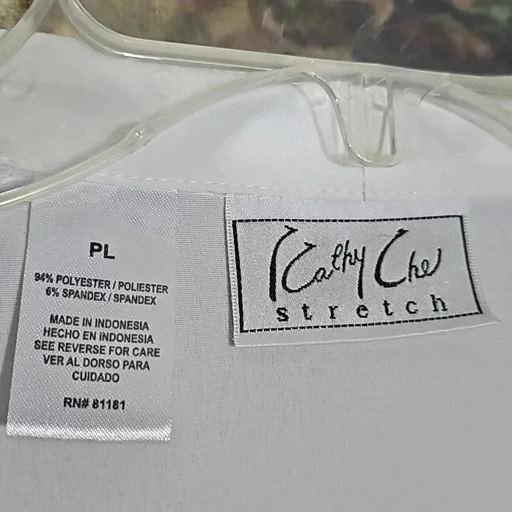 Petite Large White Blouse by Kathy Che - Picture 4 of 8